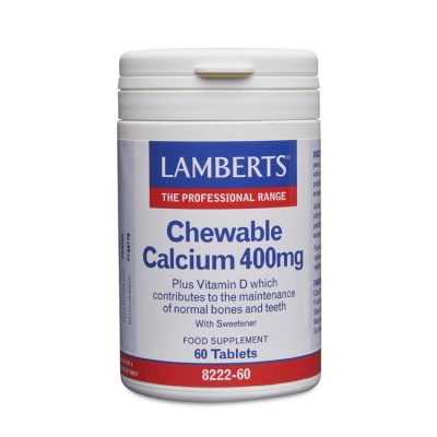 Lamberts Chewable Calcium 400mg 60 tabs